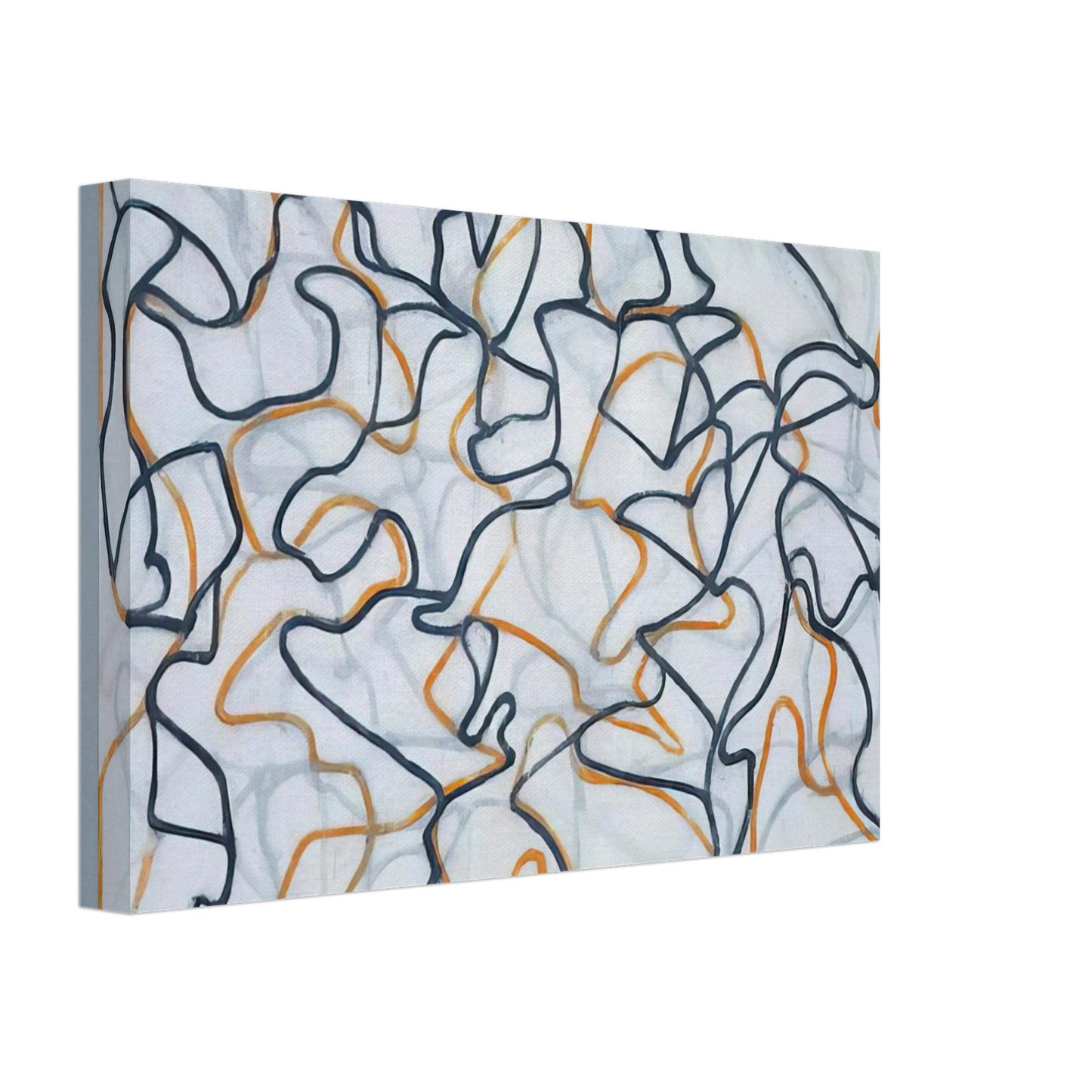 Brice Marden - White Ground Letter - 2010 Canvas - 40x60 cm / 16x24 inches-canvas