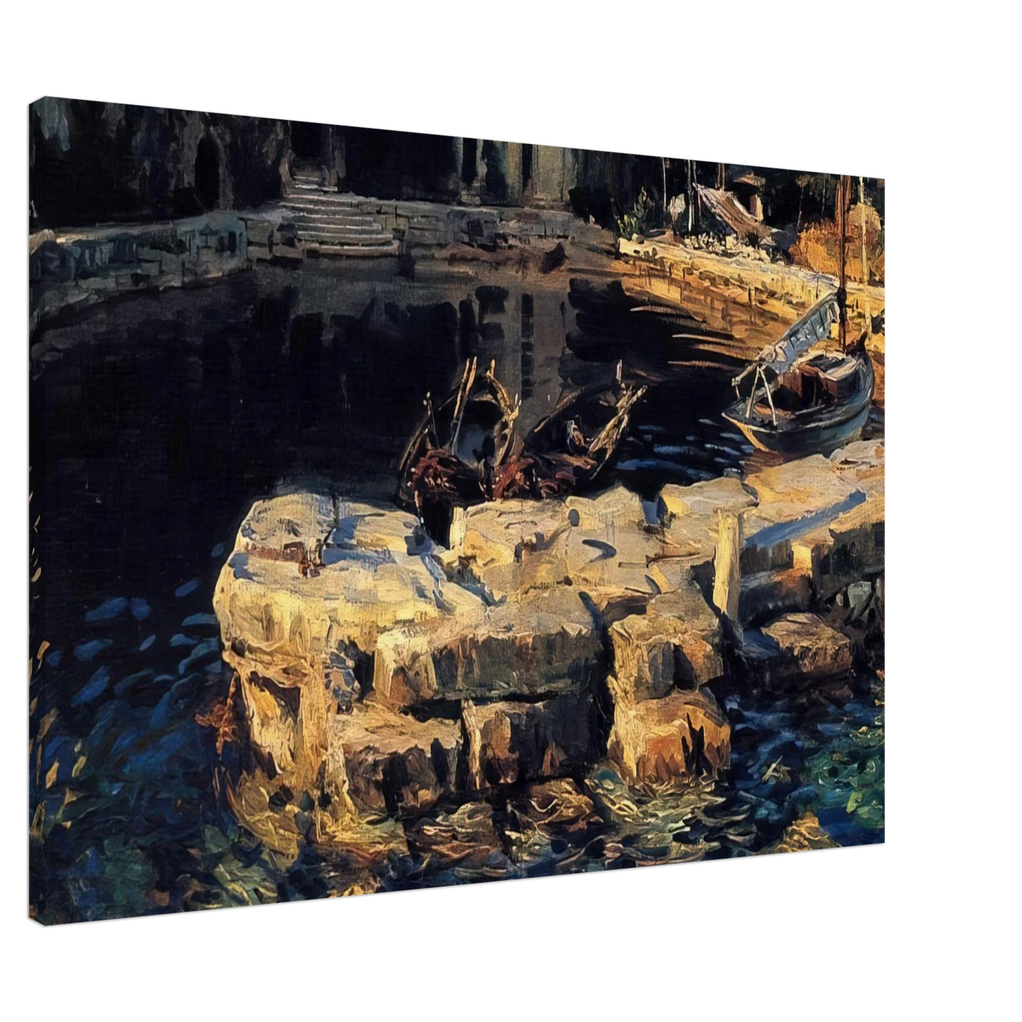 John Singer Sargent - San Vigilio, Lake Garda Canvas - 20x30 cm / 8x12 inches-canvas