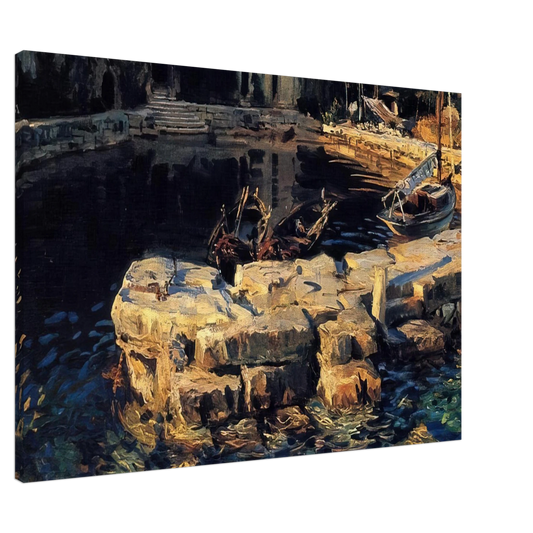 John Singer Sargent - San Vigilio, Lake Garda Canvas - 20x30 cm / 8x12 inches-canvas