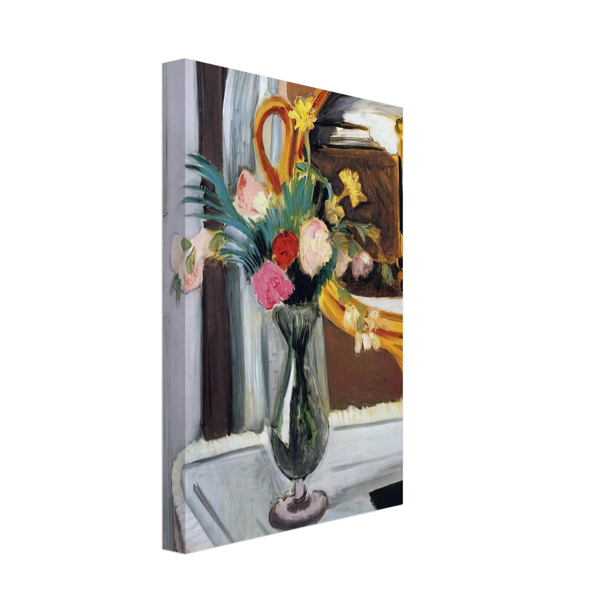 Henri Matisse - THE BED IN THE MIRROR Canvas - 70x100 cm / 28x40 inches-canvas