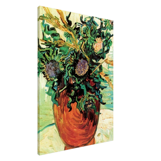 Vincent van Gogh - Still Life with Thistles Canvas - 20x30 cm / 8x12 inches-canvas