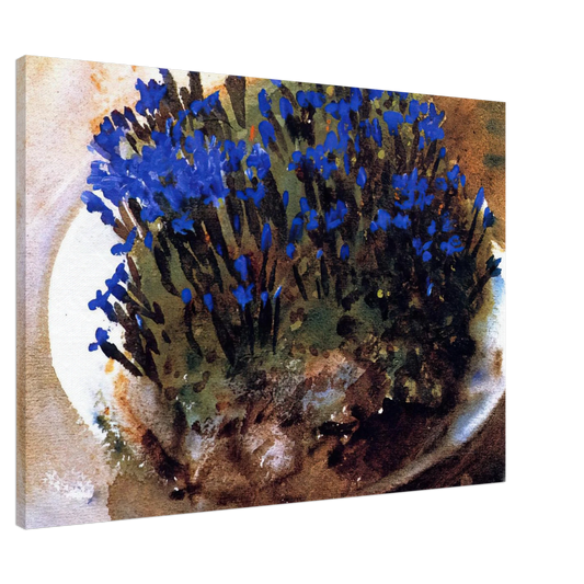 John Singer Sargent - Blue Gentians Canvas - 20x30 cm / 8x12 inches-canvas