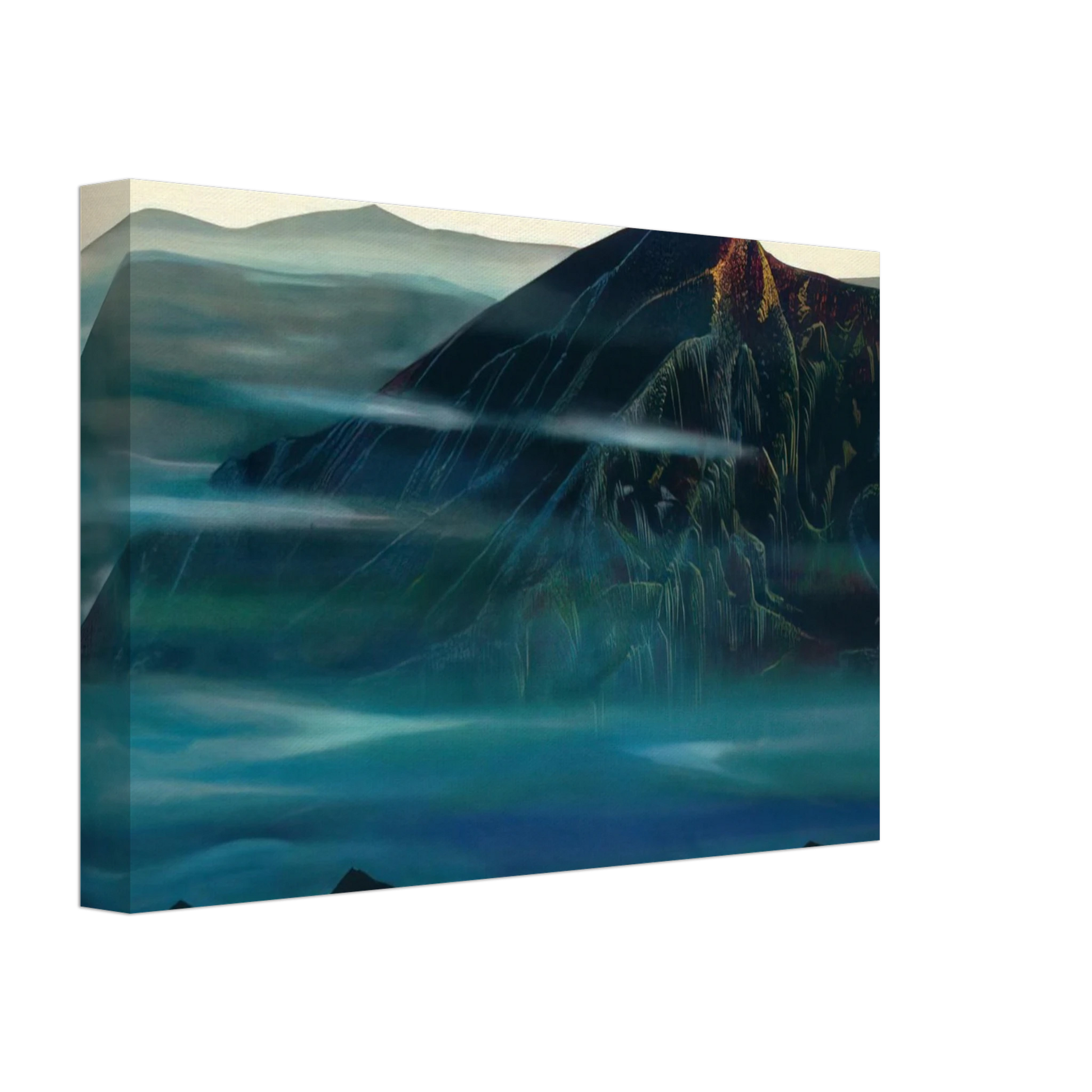 Eyvind Earle - Santa Fe Trail new Serigrap Canvas - 40x60 cm / 16x24 inches-canvas