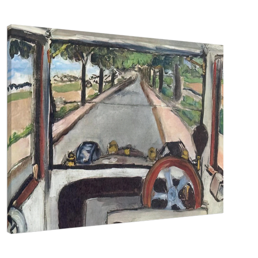 Henri Matisse - THE WINDSHIELD 1917 0 Canvas - 20x30 cm / 8x12 inches-canvas