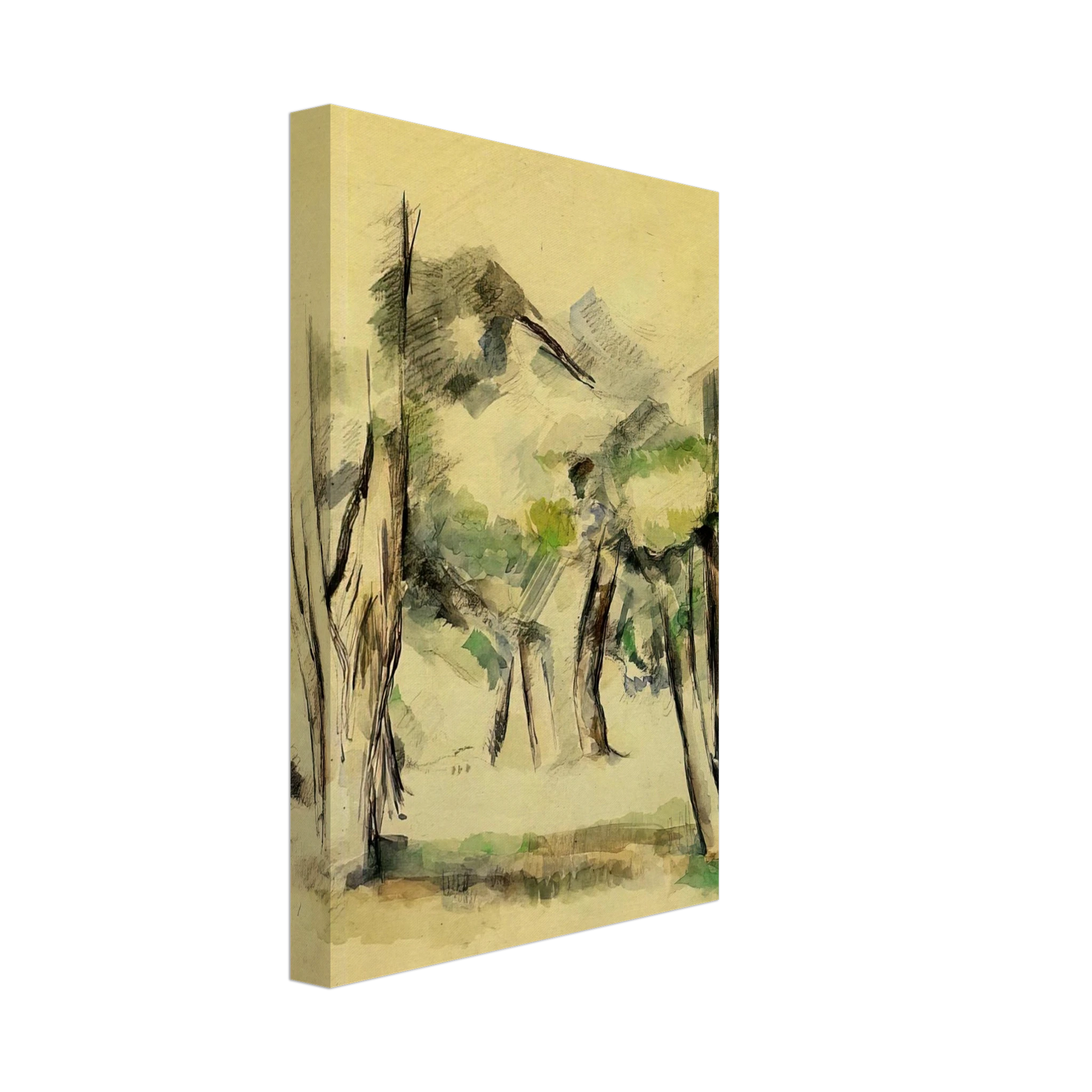 Paul Cezanne - Trees Canvas - 40x60 cm / 16x24 inches-canvas