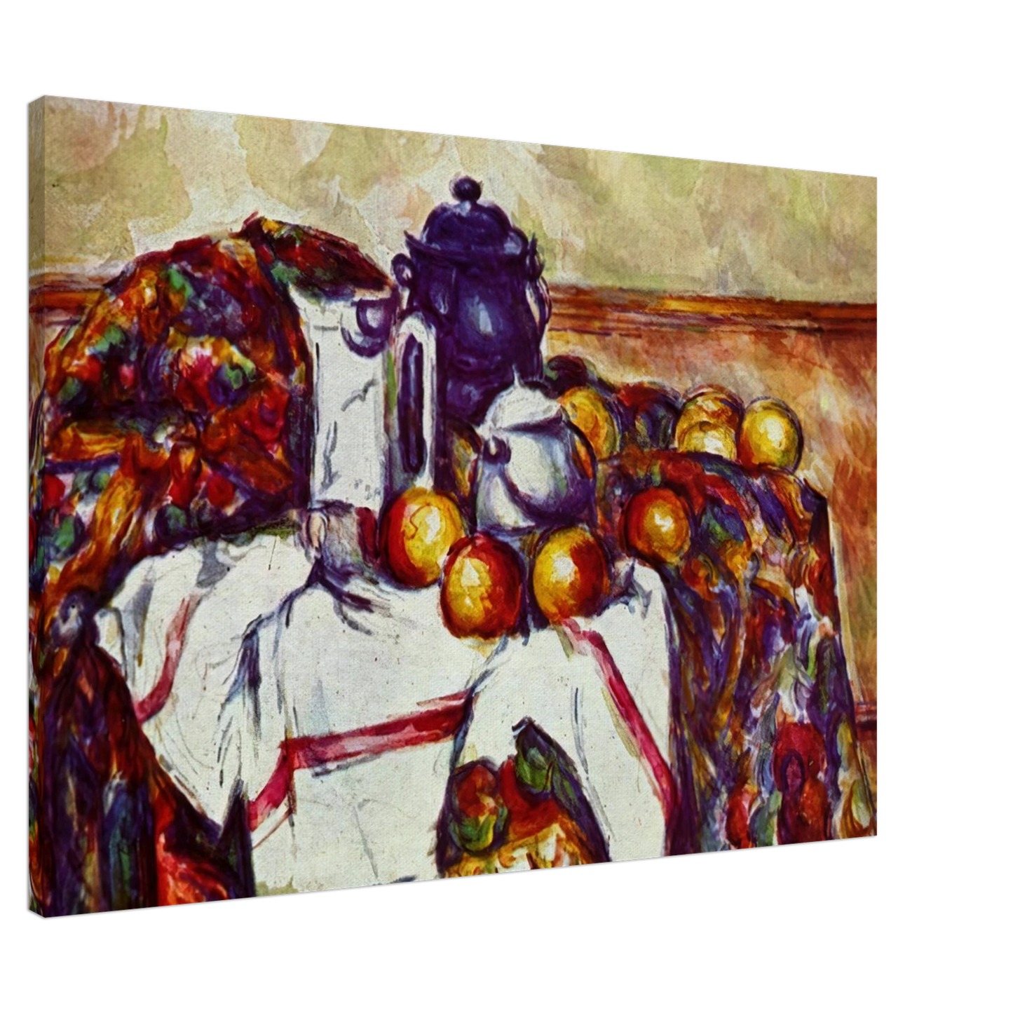 Paul Cezanne - Still Life with Blue Pot Canvas - 20x30 cm / 8x12 inches-canvas