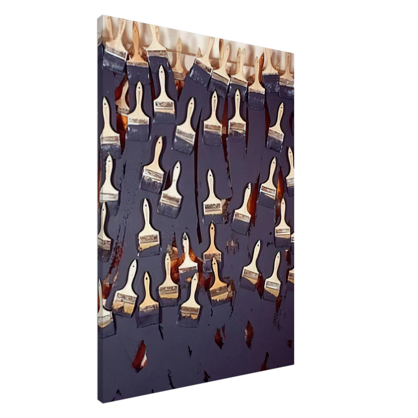 Arman - Untitled - 2000 Canvas - 20x30 cm / 8x12 inches-canvas