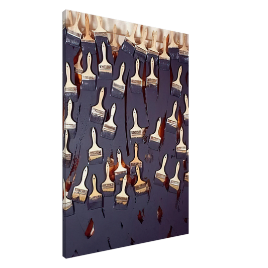 Arman - Untitled - 2000 Canvas - 20x30 cm / 8x12 inches-canvas