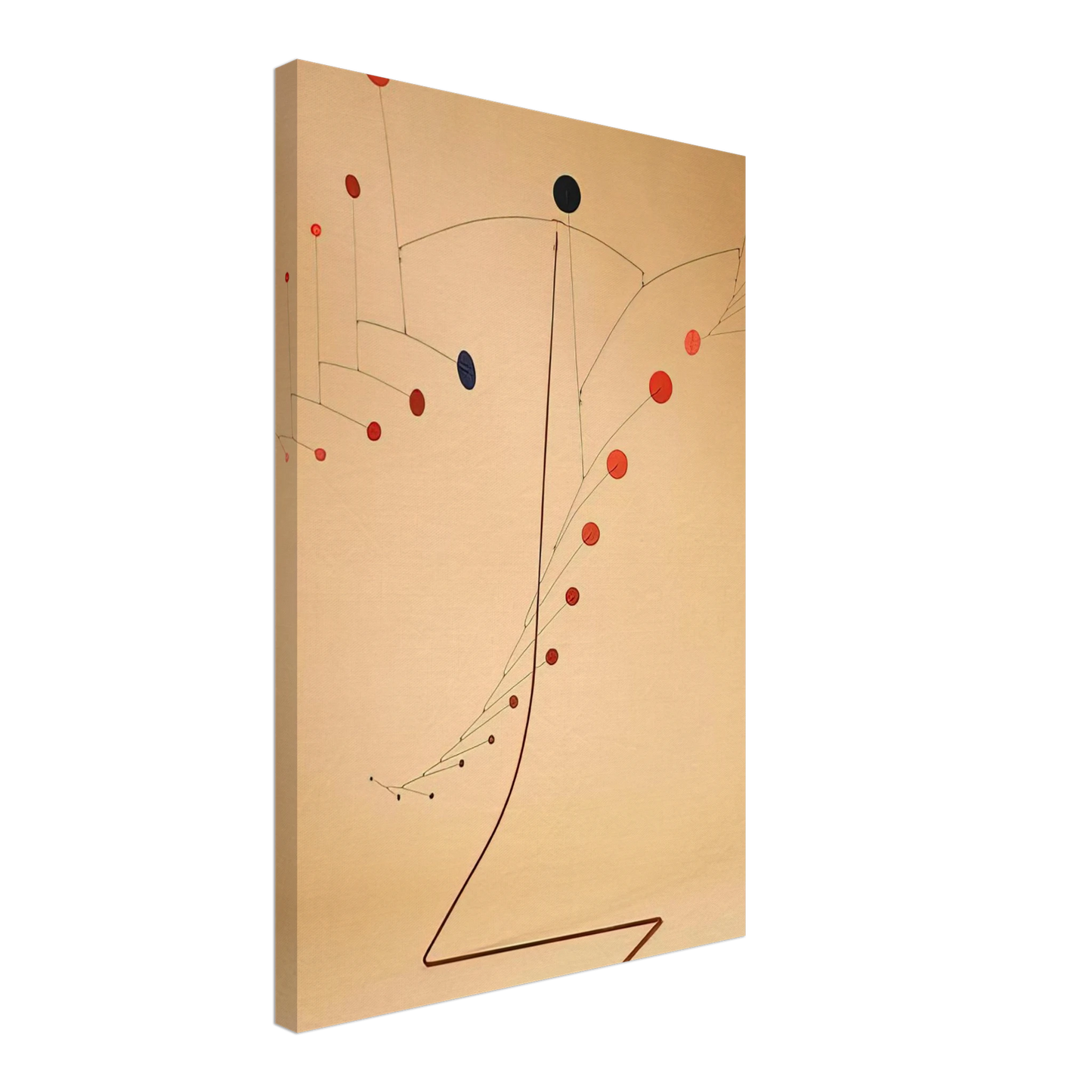 Alexander Calder - RED CASCADE 1954 Canvas - 70x100 cm / 28x40 inches-canvas