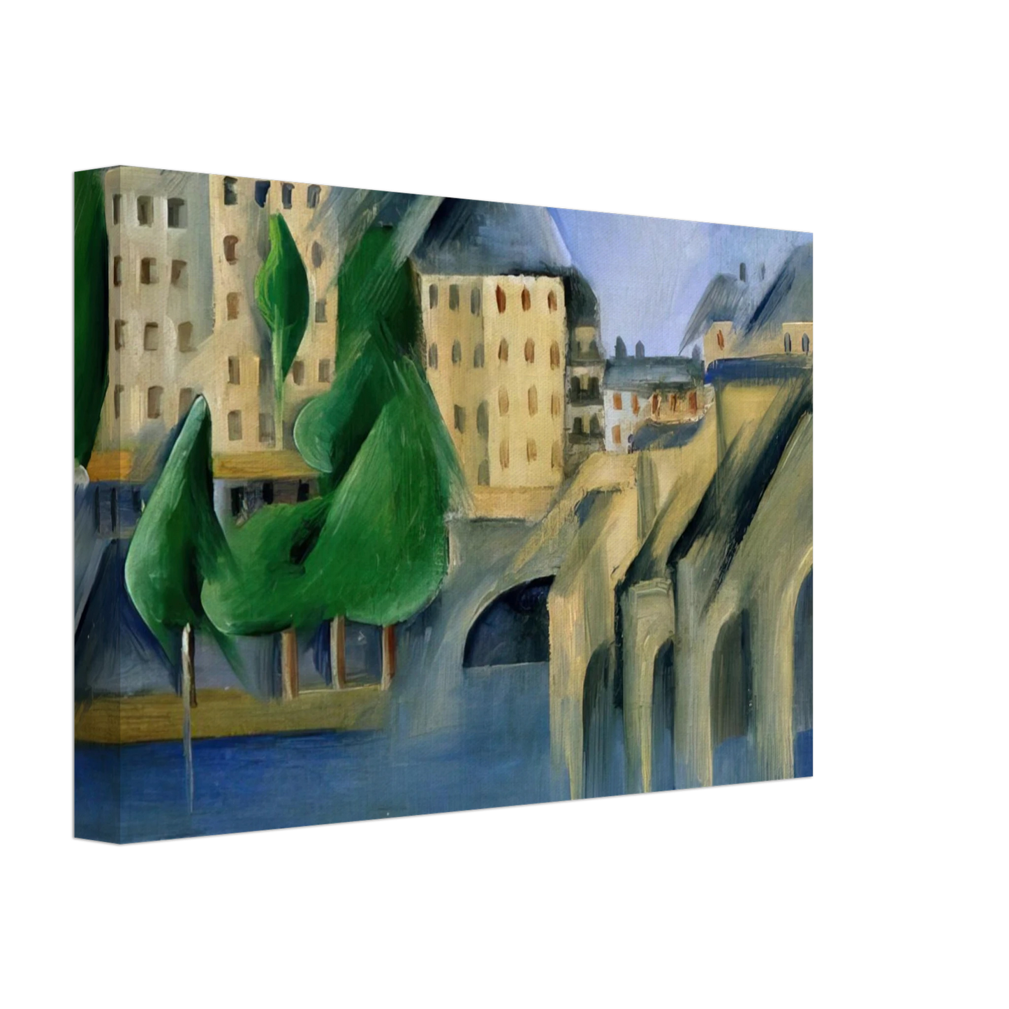 Tarsila do Amaral - New Bridge Canvas - 70x100 cm / 28x40 inches-canvas