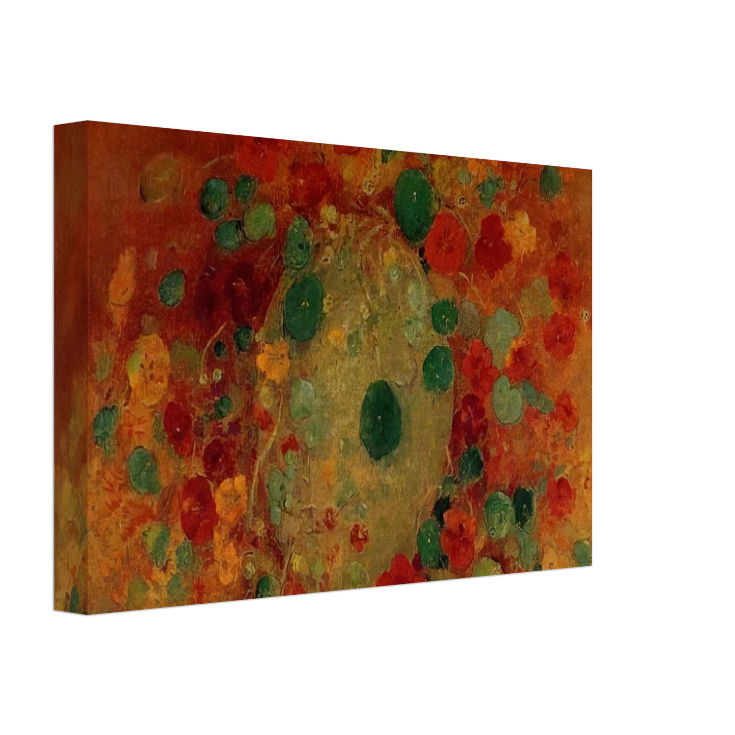 Odilon Redon - NASTURTIUMS Canvas - 70x100 cm / 28x40 inches-canvas