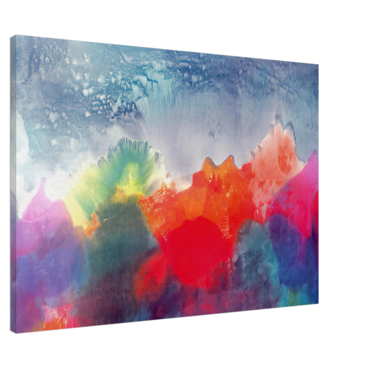 Ronnie Landfield - Nightfall - 1994 Canvas - 20x30 cm / 8x12 inches-canvas