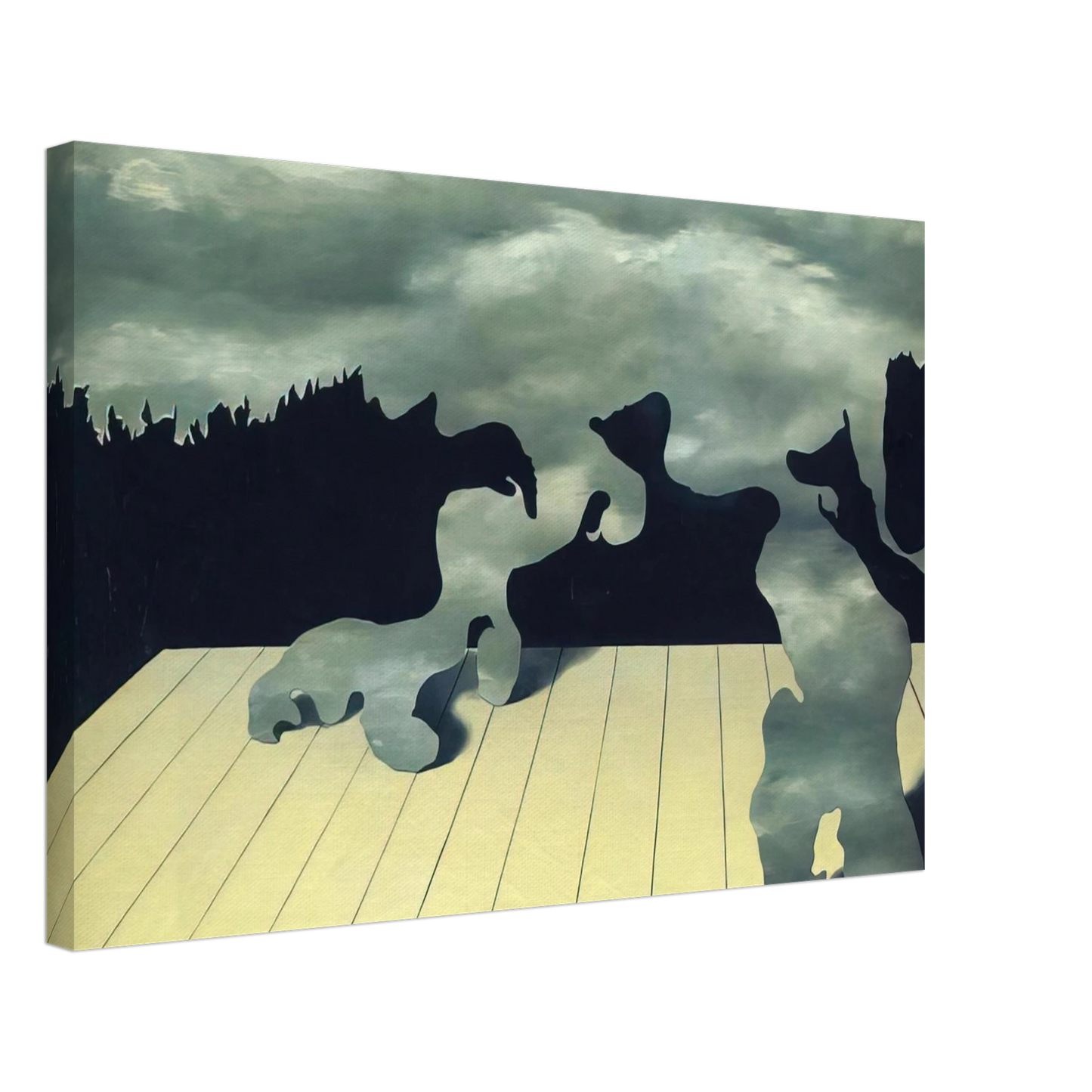 Rene Magritte - THE MUSCLES OF THE SKY 1927 Canvas - 40x60 cm / 16x24 inches-canvas