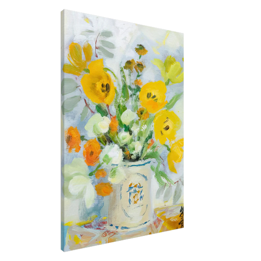 Le Pho - Still life with poppies - 1975 Canvas - 20x30 cm / 8x12 inches-canvas