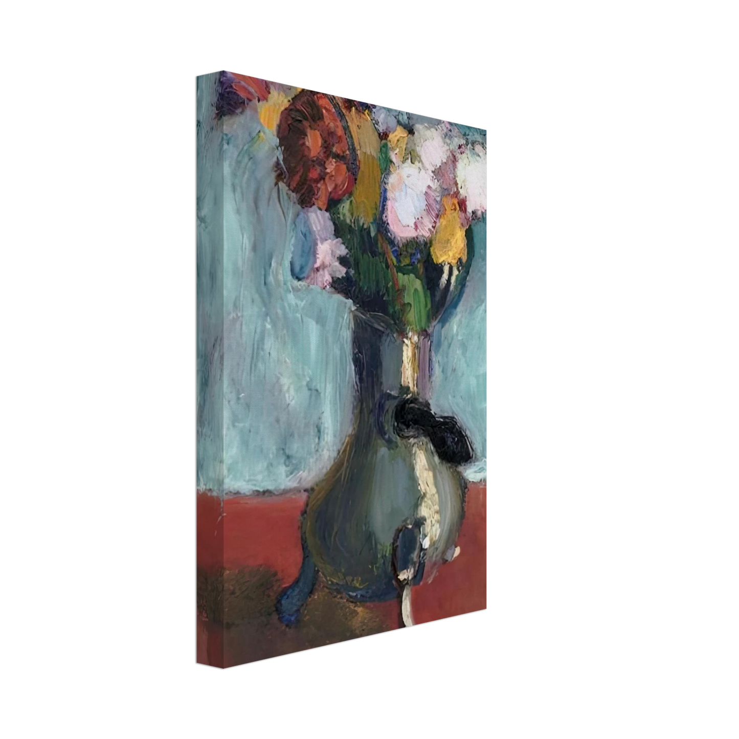 Henri Matisse - BOUQUET OF FLOWERS IN CHOCOLATE 1902 Canvas - 40x60 cm / 16x24 inches-canvas