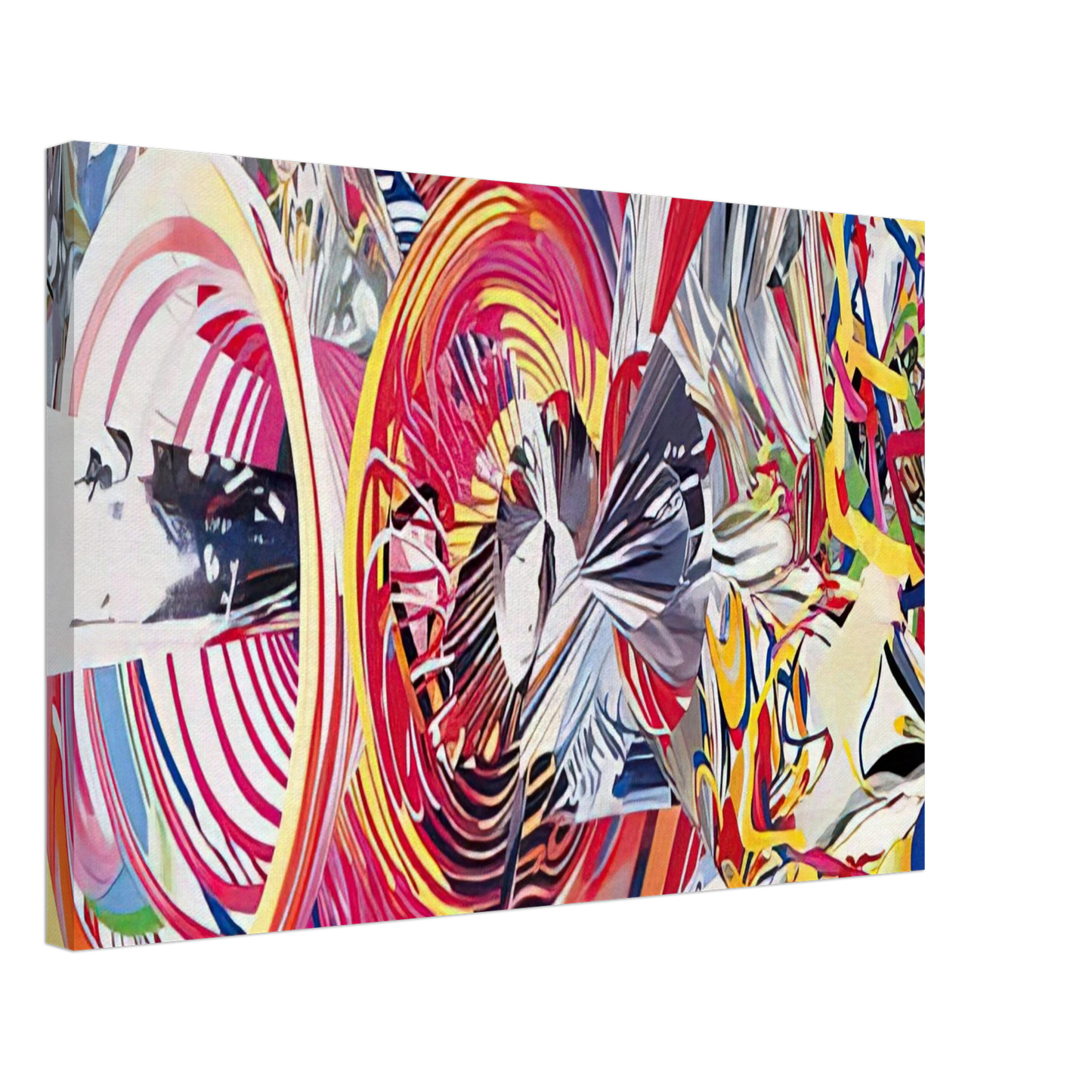 James Rosenquist - Stowaway Peers Out at the Speed of Light Canvas - 70x100 cm / 28x40 inches-canvas