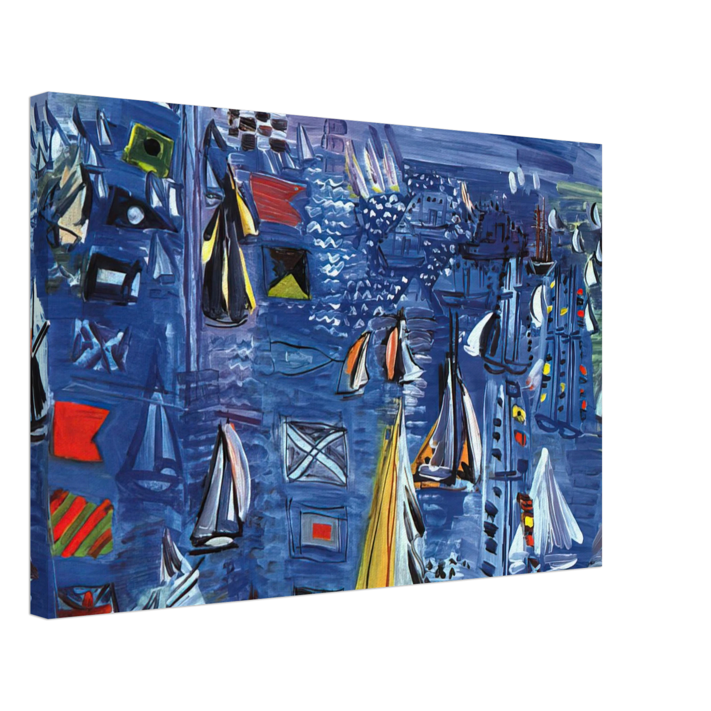 Raoul Dufy - REGATTA AT COWES 1934 Canvas - 40x60 cm / 16x24 inches-canvas
