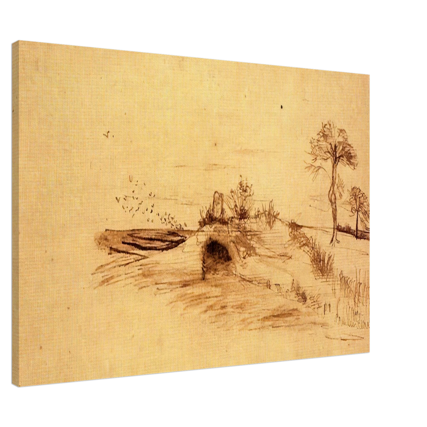 Vincent van Gogh - The Cave of Machpelah Canvas - 20x30 cm / 8x12 inches-canvas