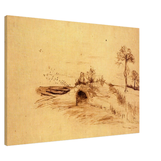 Vincent van Gogh - The Cave of Machpelah Canvas - 20x30 cm / 8x12 inches-canvas