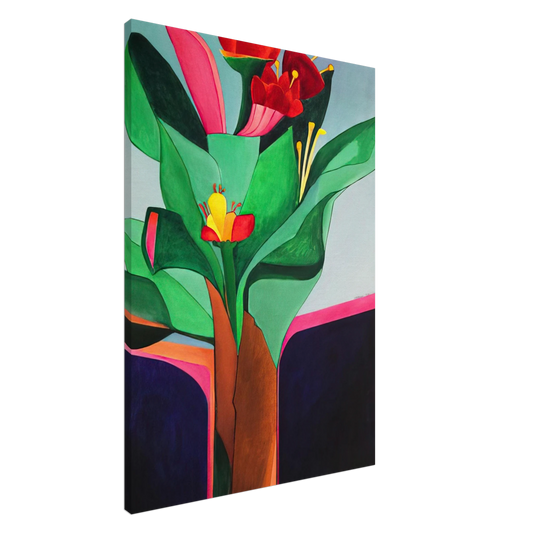 Aldemir Martins - Flores - 1971 Canvas - 20x30 cm / 8x12 inches-canvas