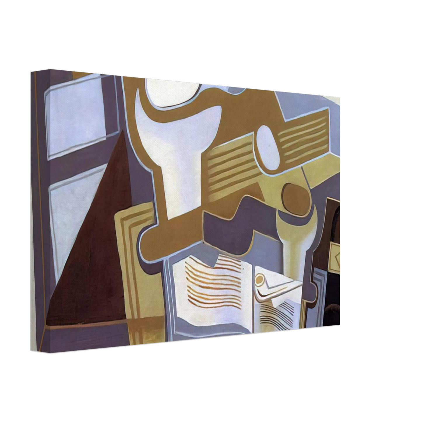 Juan Gris - GUITAR AND FRUIT DISH 1 Canvas - 40x60 cm / 16x24 inches-canvas
