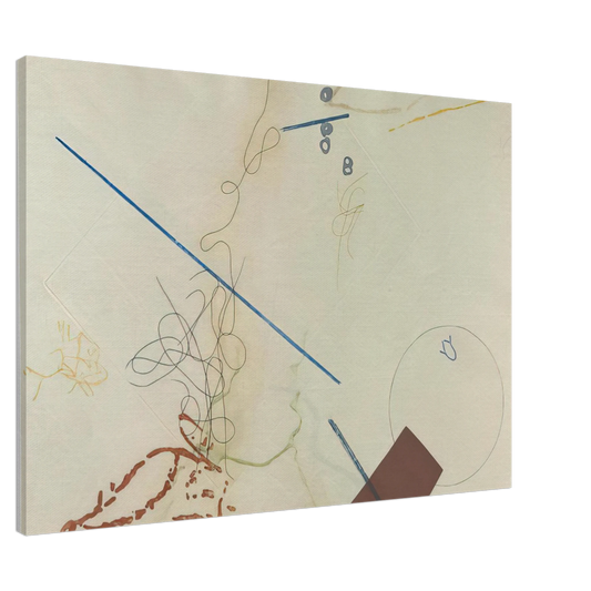 John Cage - Dereau No. 11 - 1982 Canvas - 20x30 cm / 8x12 inches-canvas