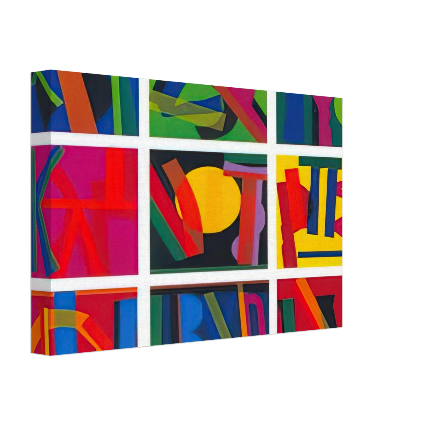 Joao Vieira - Untitled - Lettrism Canvas - 40x60 cm / 16x24 inches-canvas