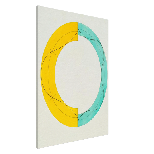 Robert Mangold - SPLIT RING IMAGE 2008 Canvas - 20x30 cm / 8x12 inches-canvas
