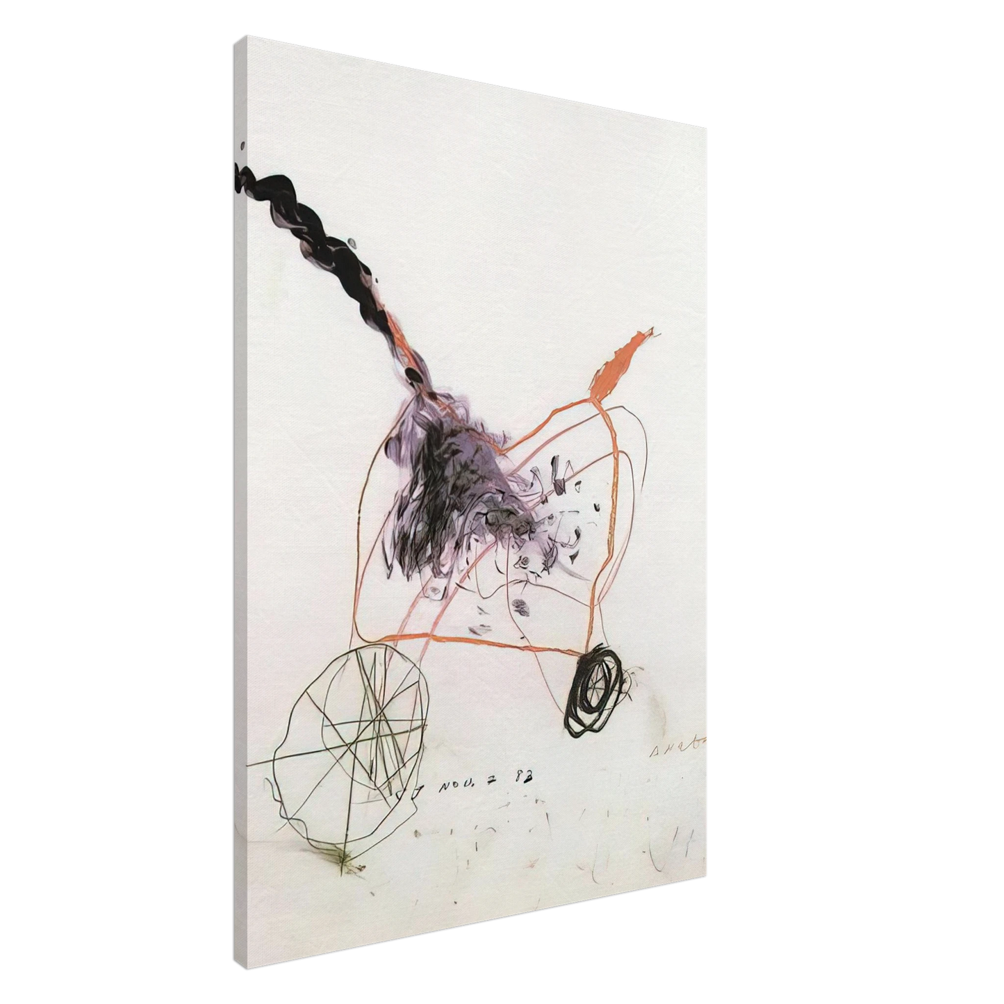 Cy Twombly - Anabasis Canvas - 20x30 cm / 8x12 inches-canvas