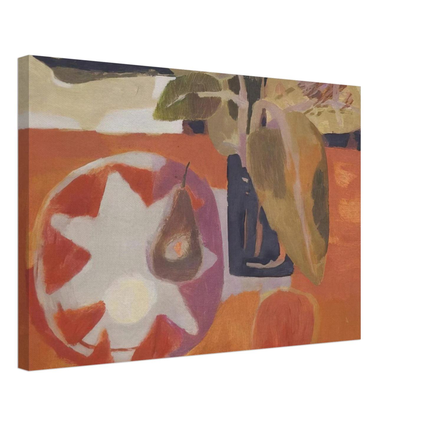Mary Fedden - Leaves - 1963 Canvas - 70x100 cm / 28x40 inches-canvas