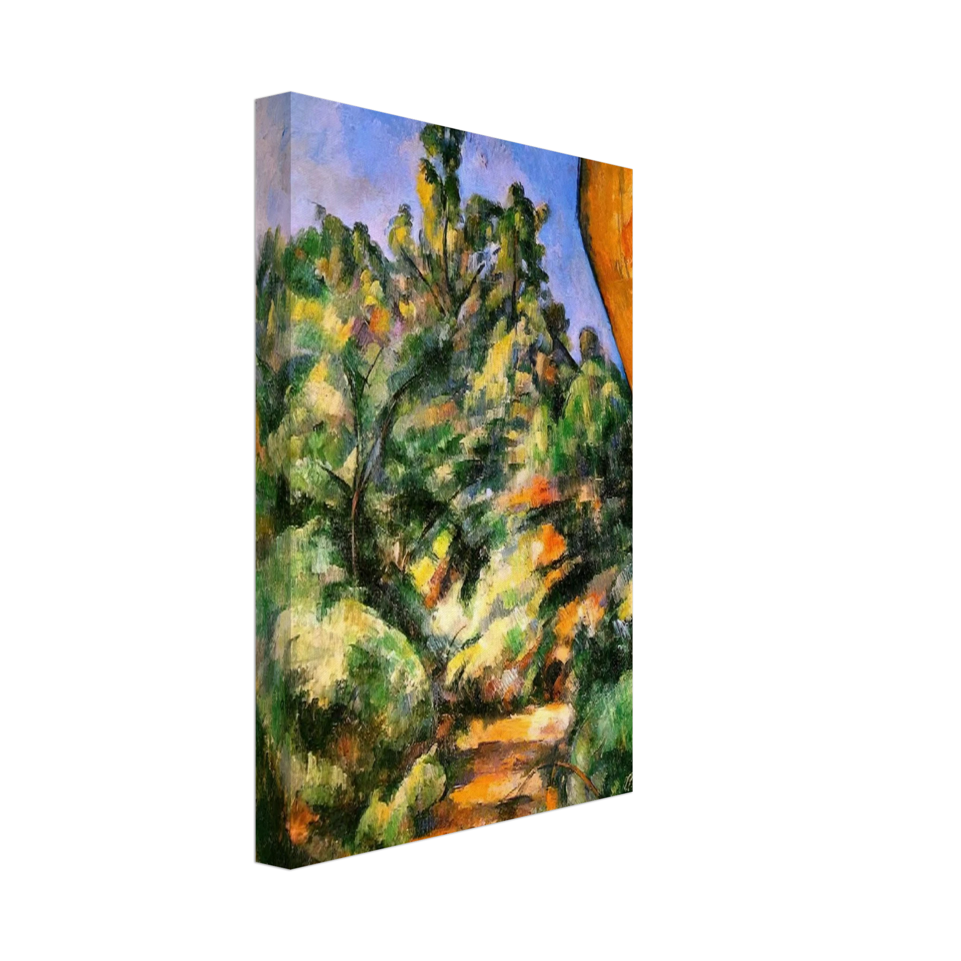 Paul Cezanne - Bibemus. The Red Rock Canvas - 40x60 cm / 16x24 inches-canvas