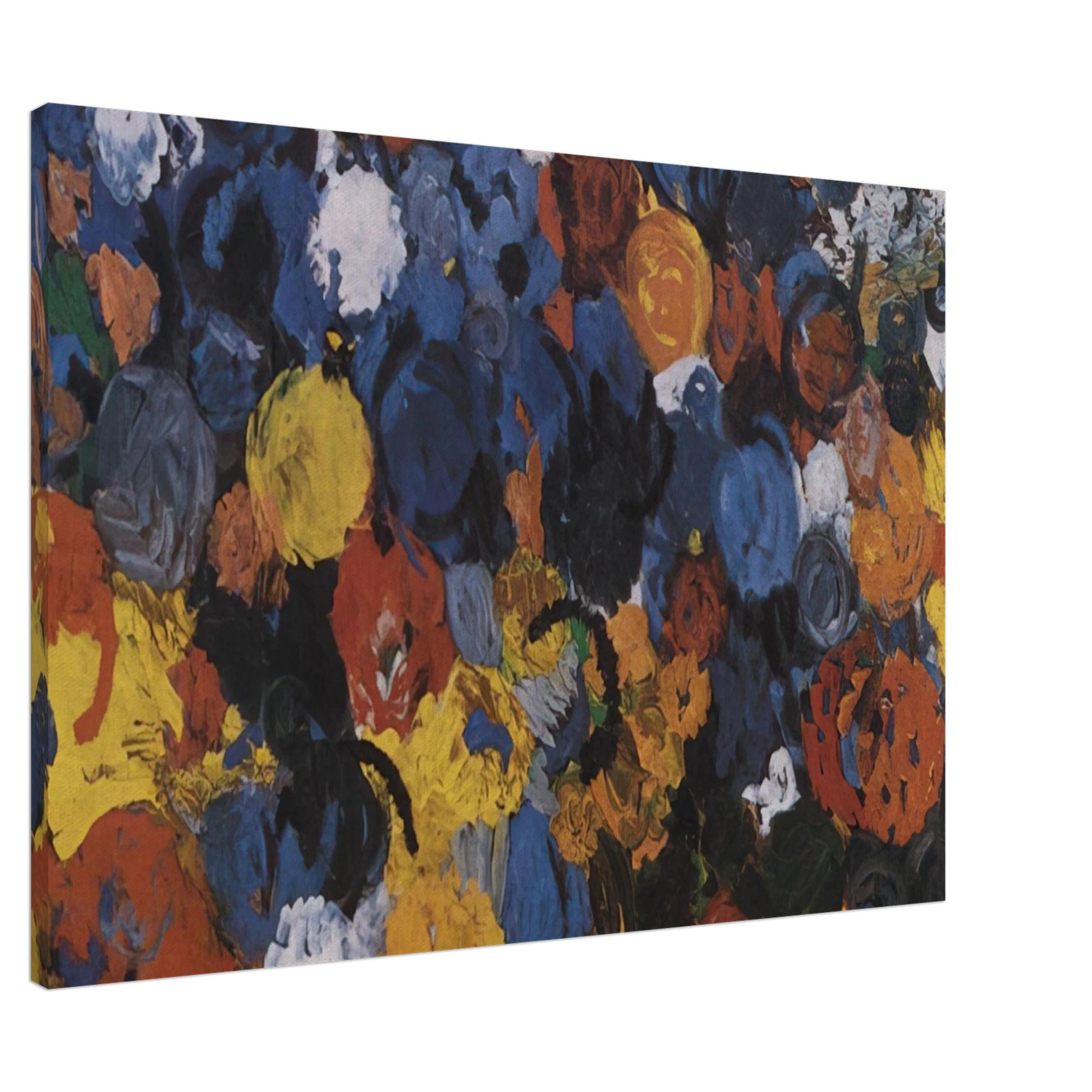 Ernst Wilhelm Nay - Blue Flood - 1960 Canvas - 20x30 cm / 8x12 inches-canvas