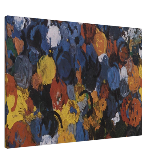 Ernst Wilhelm Nay - Blue Flood - 1960 Canvas - 20x30 cm / 8x12 inches-canvas