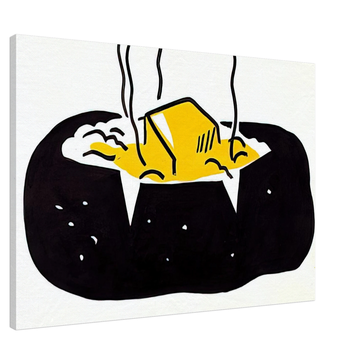 Roy Lichtenstein - BAKED POTATO 1962 1 Canvas - 20x30 cm / 8x12 inches-canvas