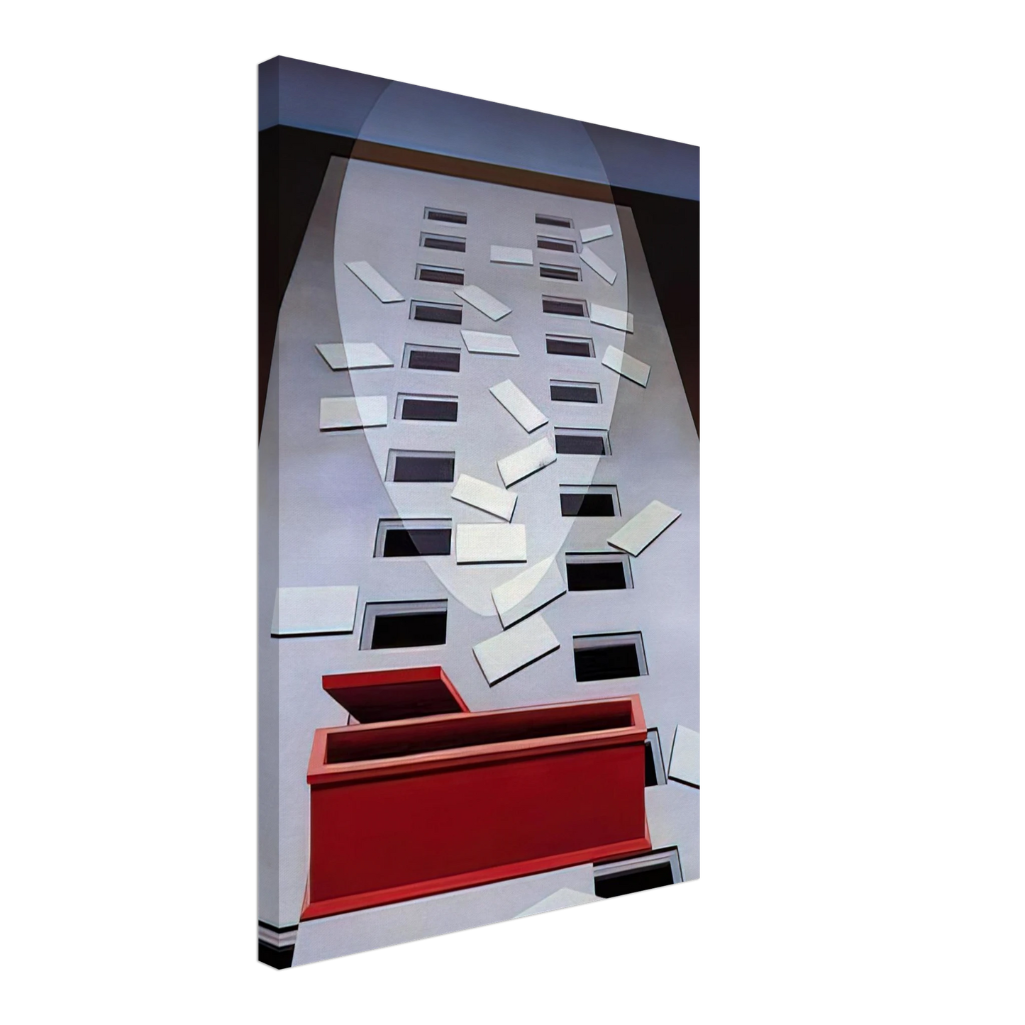 Clarence Holbrook Carter - Transection #3, After Fra Angelico - 1967 Canvas - 70x100 cm / 28x40 inches-canvas