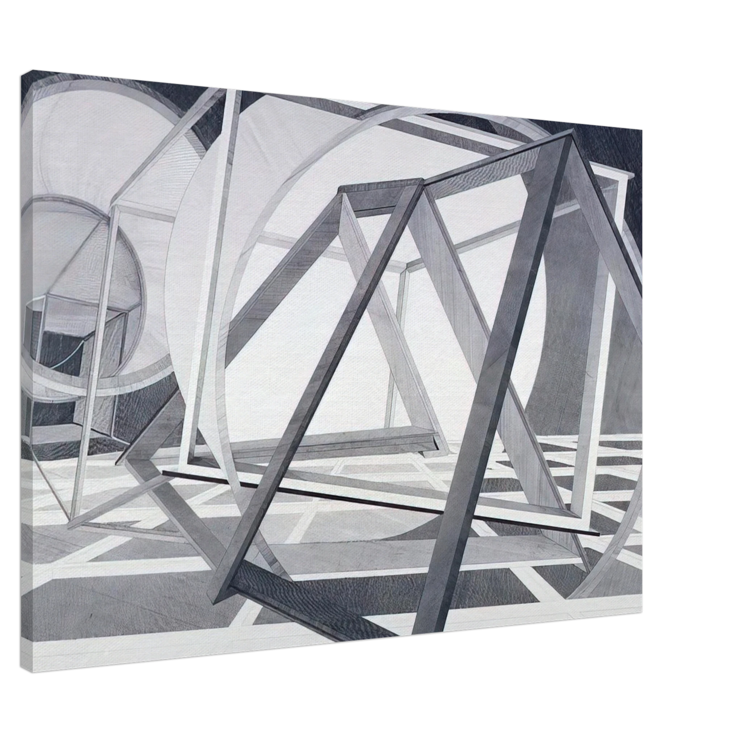 Al Held - Straits of Malacca Canvas - 20x30 cm / 8x12 inches-canvas