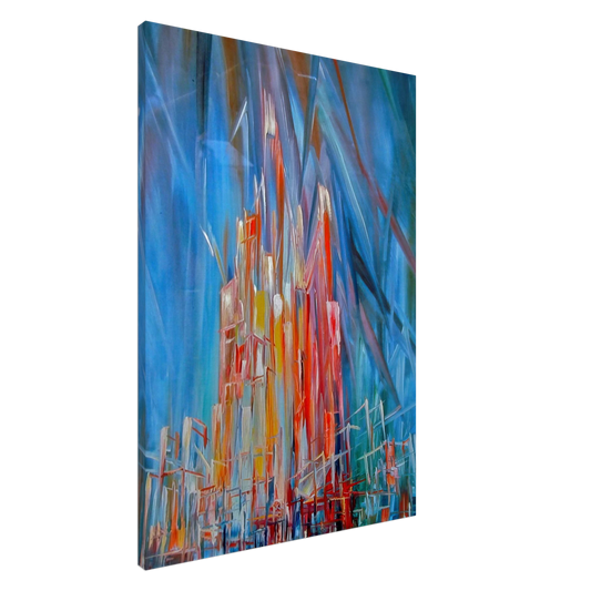 Konrad Zuse - Untitled - Kitsch Canvas - 20x30 cm / 8x12 inches-canvas