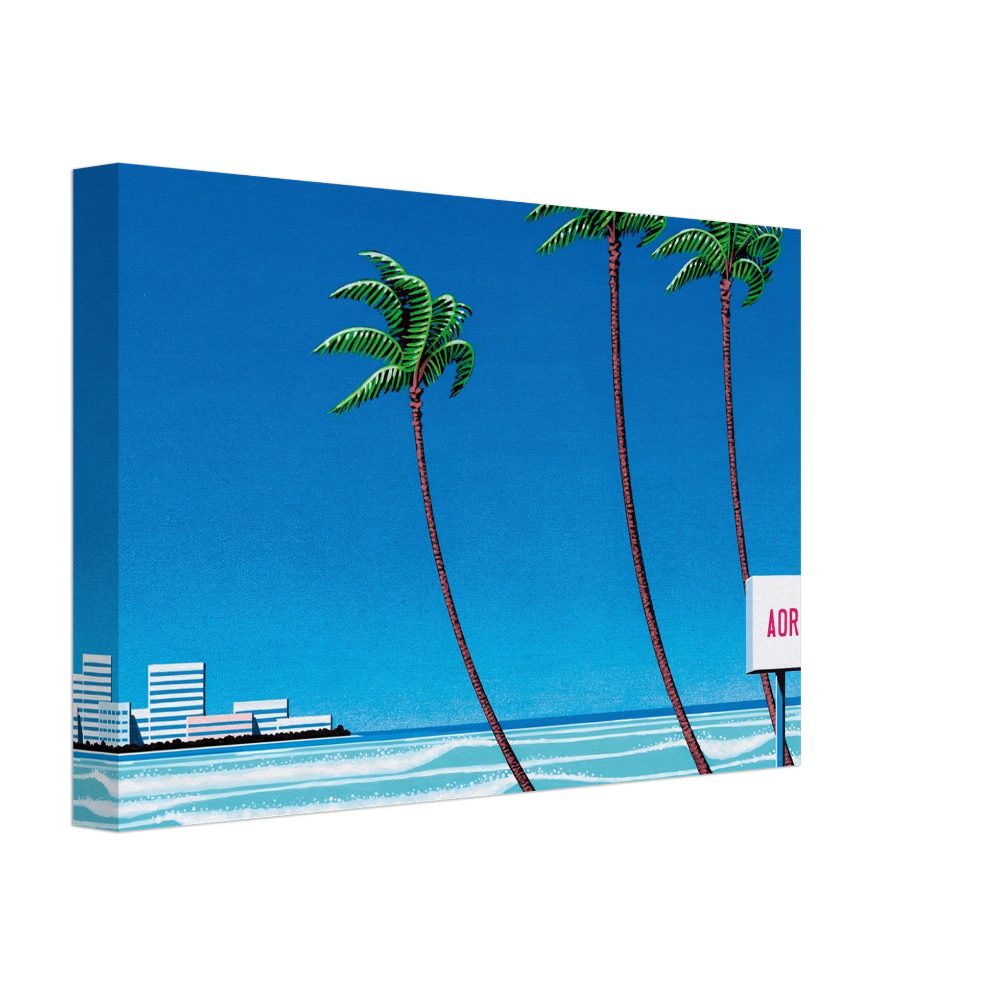 Hiroshi Nagai - Light Mellow Sealine Canvas - 70x100 cm / 28x40 inches-canvas