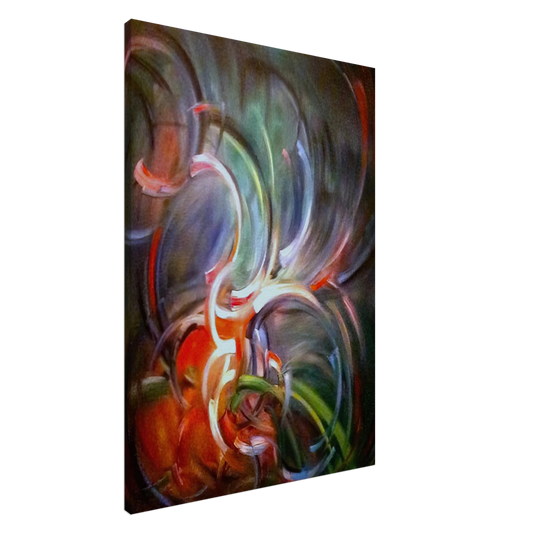 Konrad Zuse - Untitled - 1974 Canvas - 20x30 cm / 8x12 inches-canvas