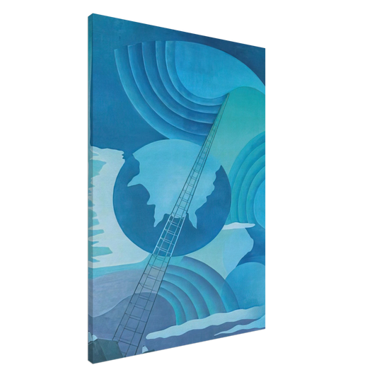 Benedetta Cappa - Synthesis of Radio Communications - 1933 - 1934 Palermo, Sicily, Italy Canvas - 20x30 cm / 8x12 inches-canvas