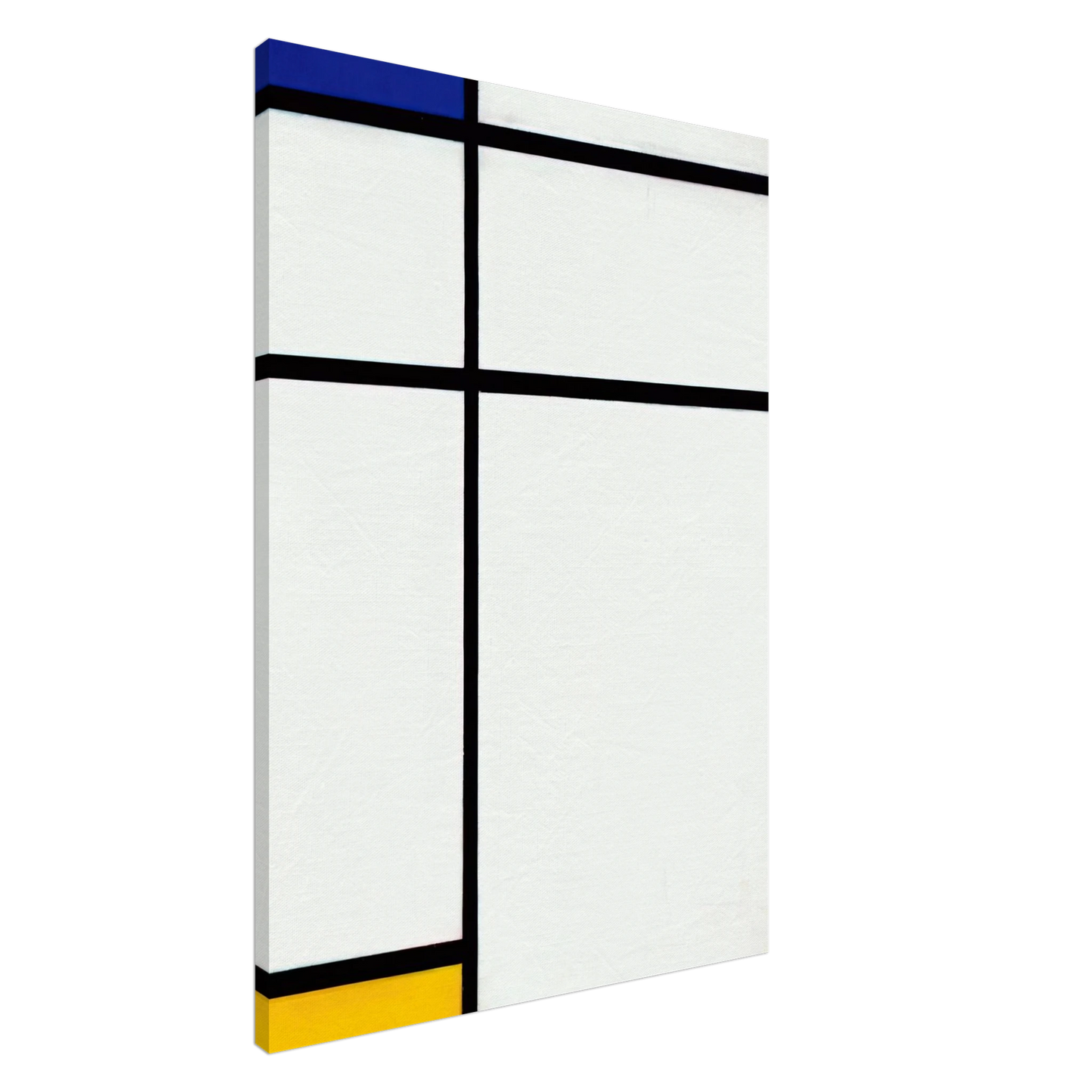 Piet Mondrian - Composition III with Blue, Yellow and White Canvas - 20x30 cm / 8x12 inches-canvas