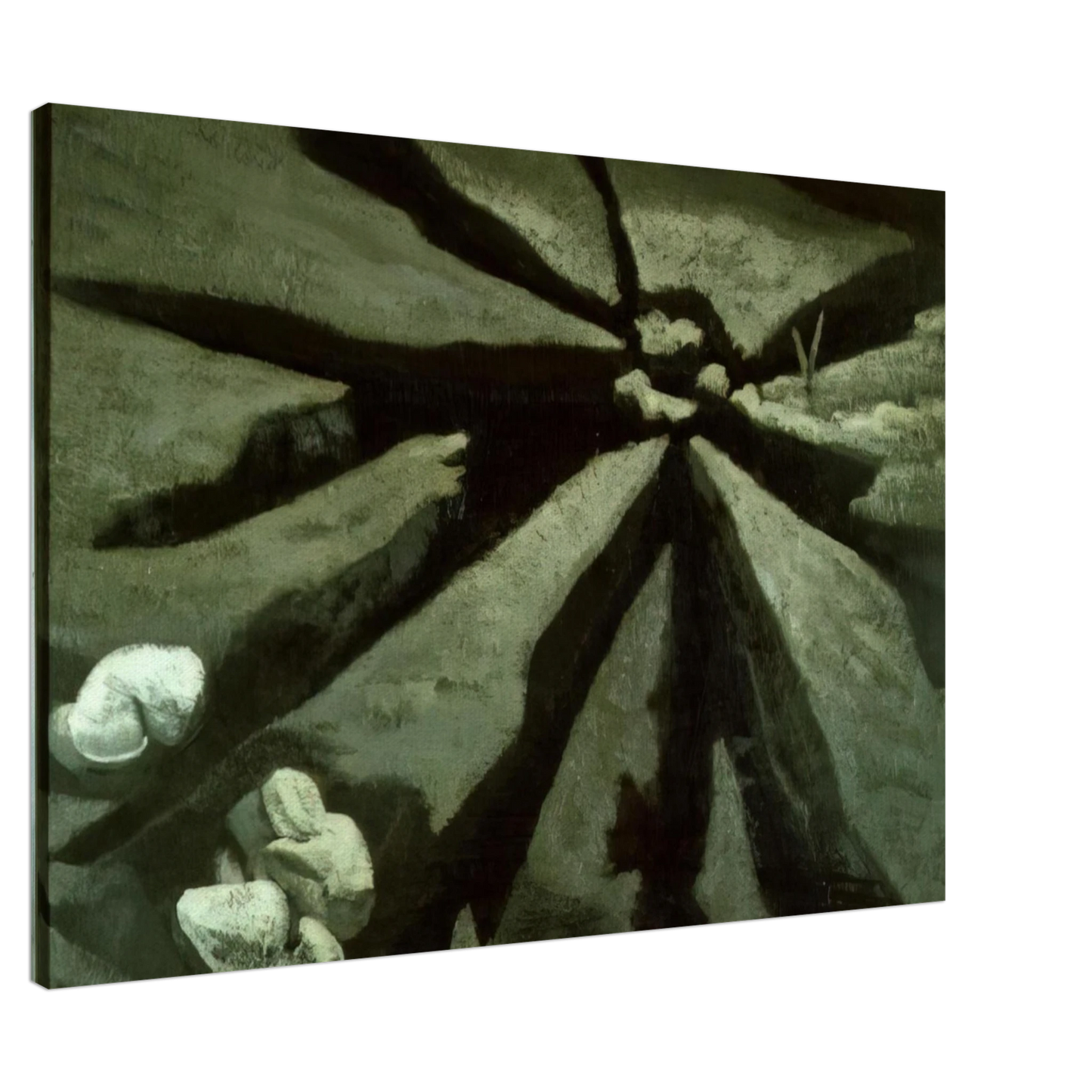 Maruja Mallo - Tierra Y Excrementos - 1932 Canvas - 20x30 cm / 8x12 inches-canvas