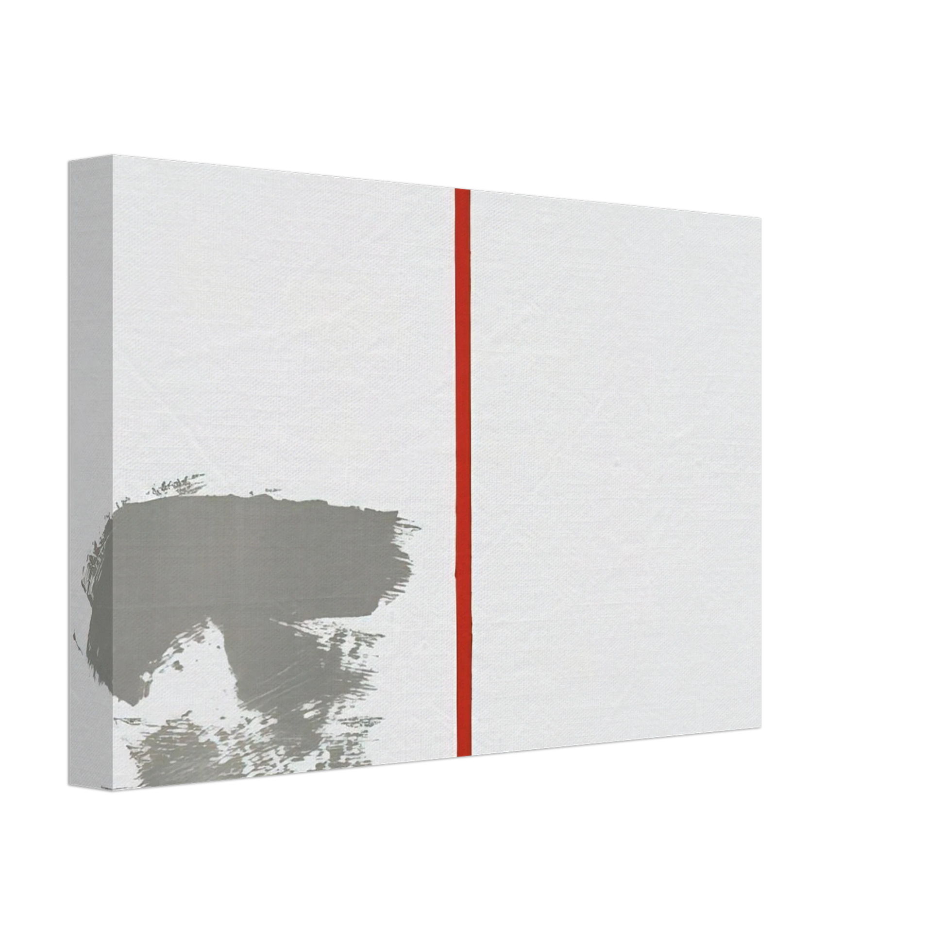 Blinky Palermo - OHNE TITEL MIT ROTEM STRICH 1970 Canvas - 40x60 cm / 16x24 inches-canvas