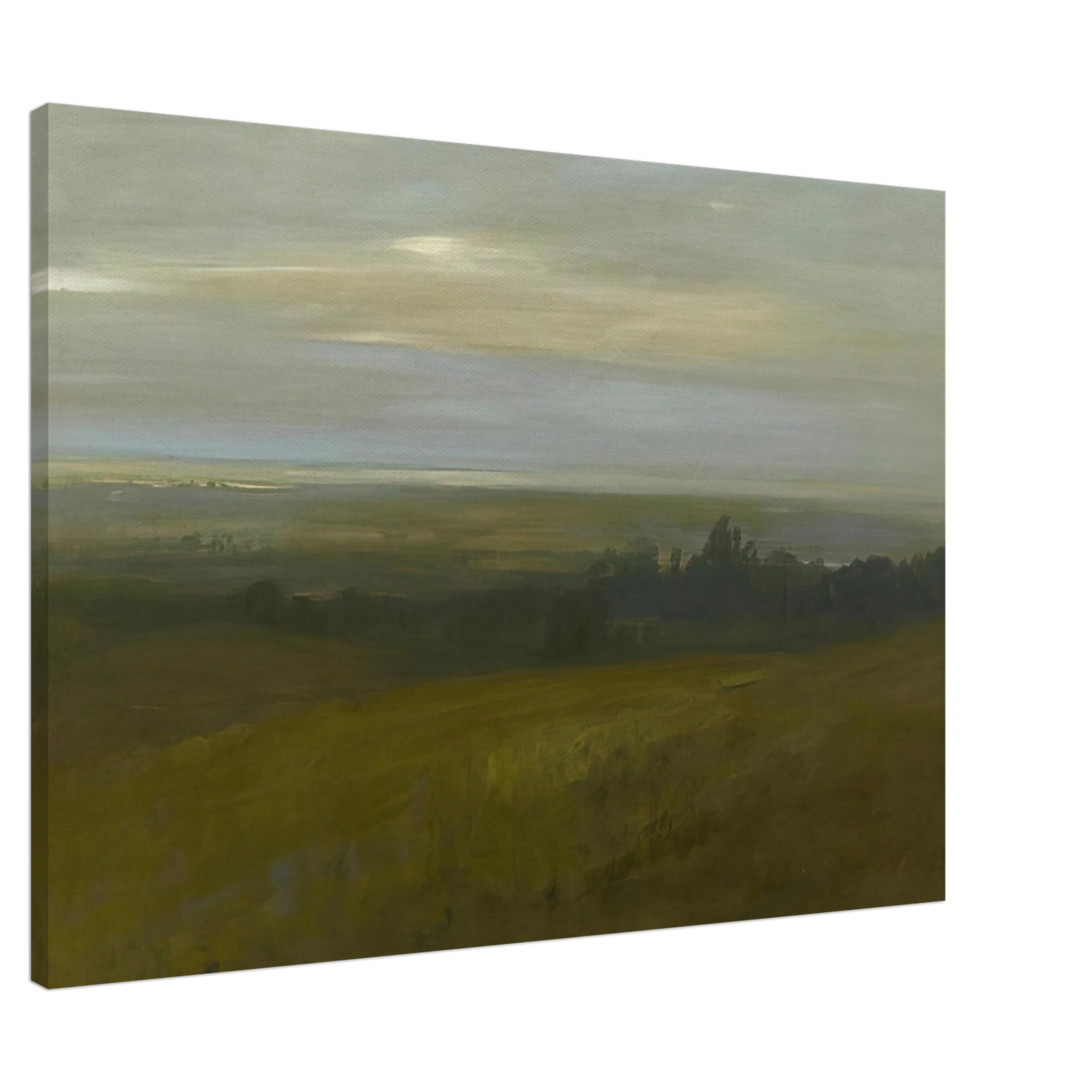Xavier Martinez - San Leandro Bay - Tonalism Canvas - 20x30 cm / 8x12 inches-canvas