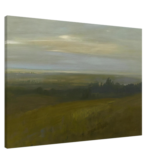 Xavier Martinez - San Leandro Bay - Tonalism Canvas - 20x30 cm / 8x12 inches-canvas