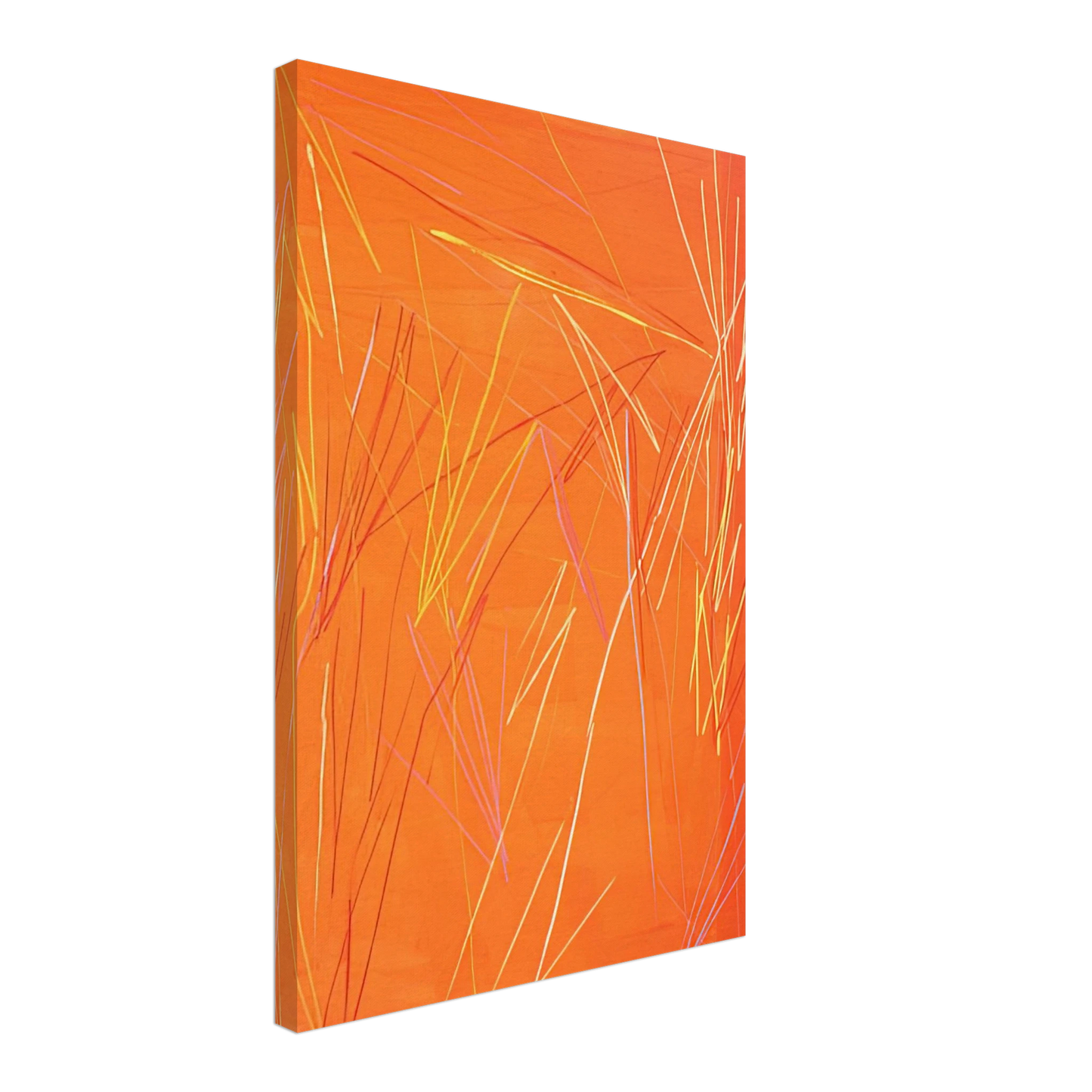 Ronnie Landfield - Fire Flute - 1974 Canvas - 70x100 cm / 28x40 inches-canvas