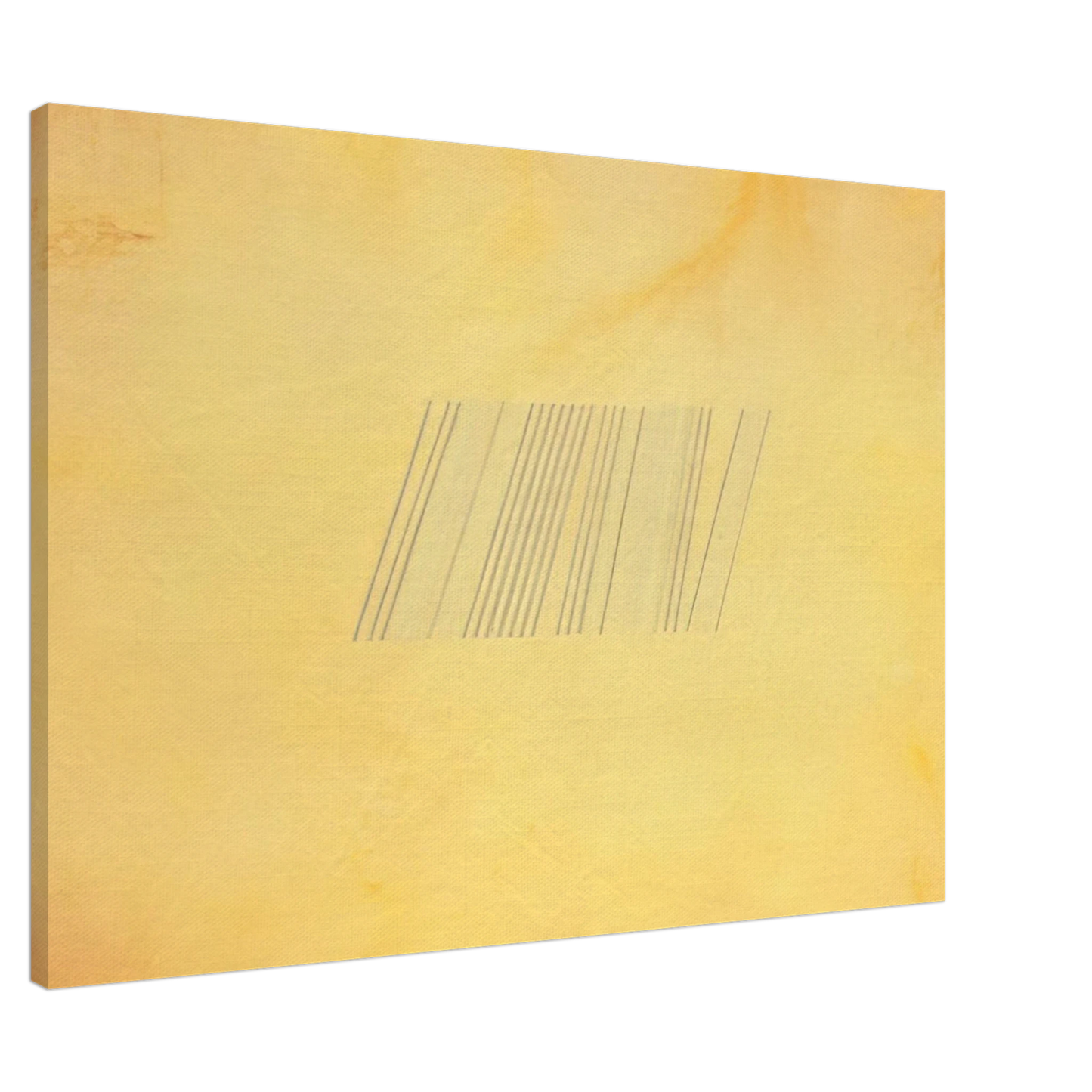 Ronnie Landfield - Blue Line Painting - 1969 Canvas - 20x30 cm / 8x12 inches-canvas