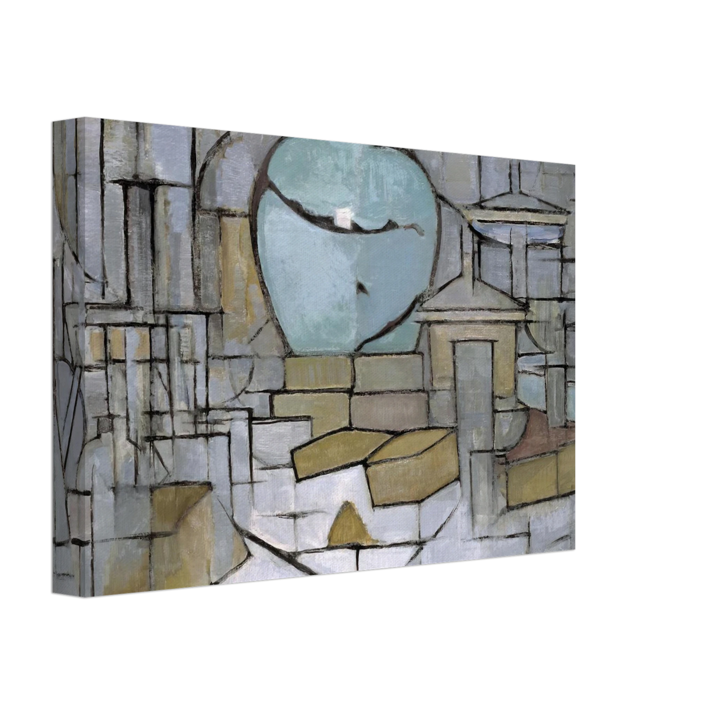 Piet Mondrian - Still Life with Gingerpot 2 Canvas - 70x100 cm / 28x40 inches-canvas