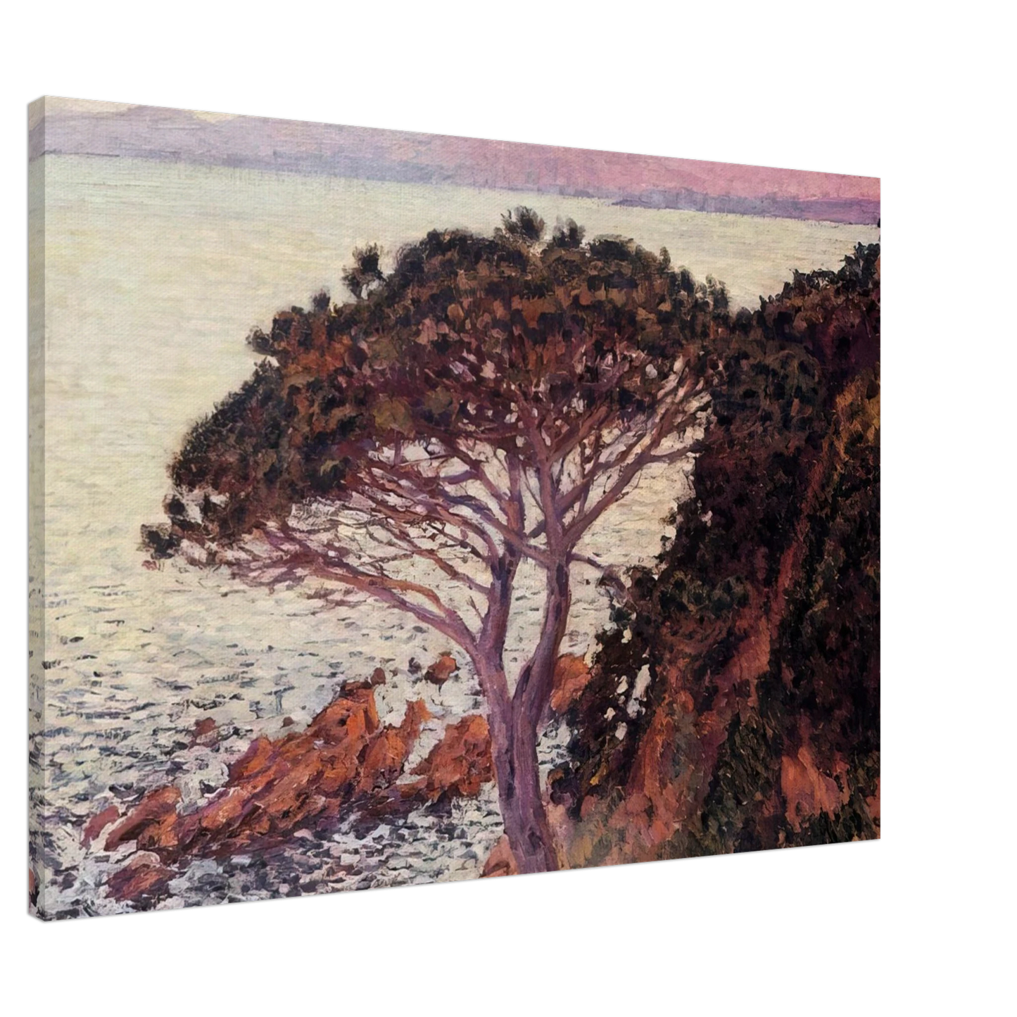 Theo van Rysselberghe - SUNSET 1916 Canvas - 20x30 cm / 8x12 inches-canvas
