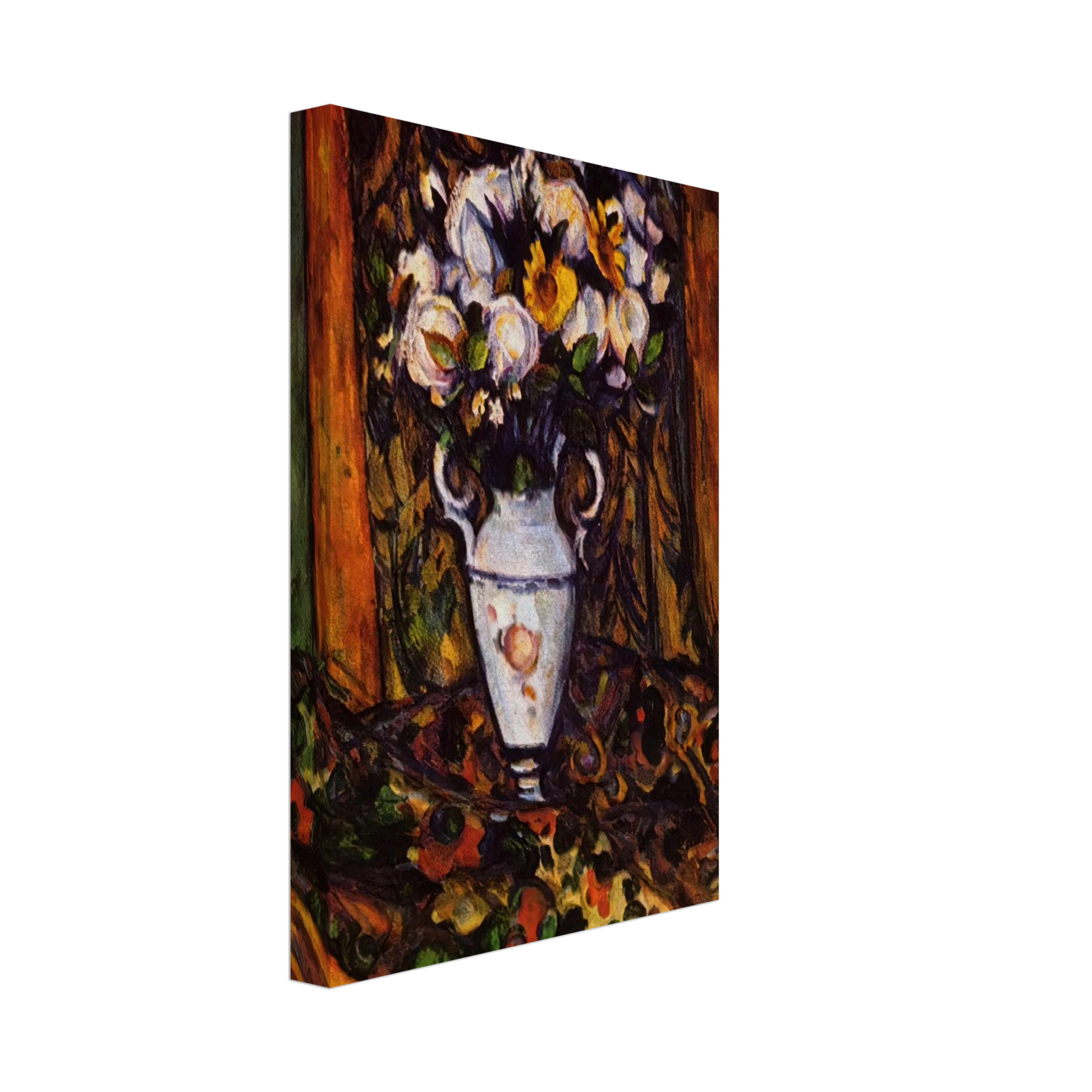 Paul Cezanne - Still Life, Vase with Flowers Canvas - 40x60 cm / 16x24 inches-canvas